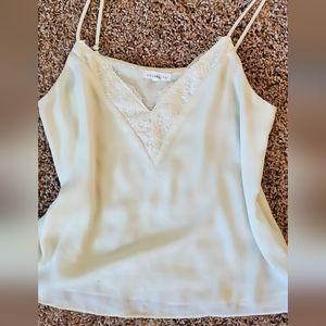 Socialite white lace cami top